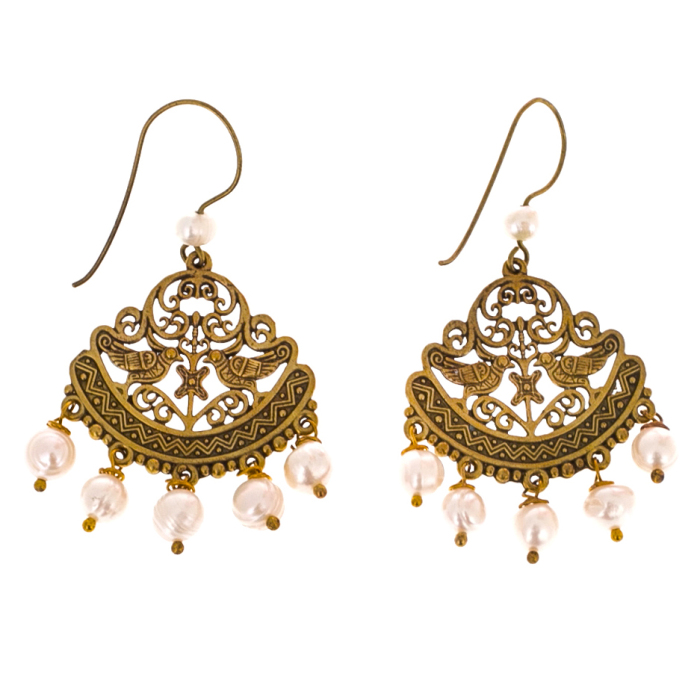 Exclusive author's work "Velsky wedding crown, XIX century" with earrings